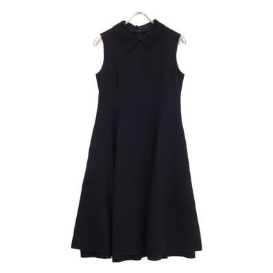 フォクシー 【美品/23年製】43188 Amelie レースカラー付 ノースリーブ ドレス 40