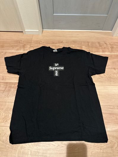 Supreme Cross Box Logo Tee "Black"