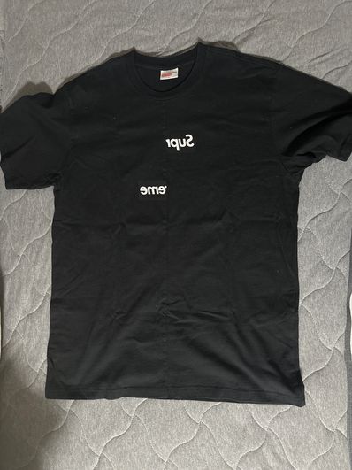 Supreme / Comme des Garçons SHIRT® Split Box Logo Tee "Black"