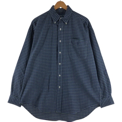 古着 ラルフローレン Ralph Lauren BIG SHIRT 長袖 ボタンダウンチェックシャツ メンズM相当/eaa533608
