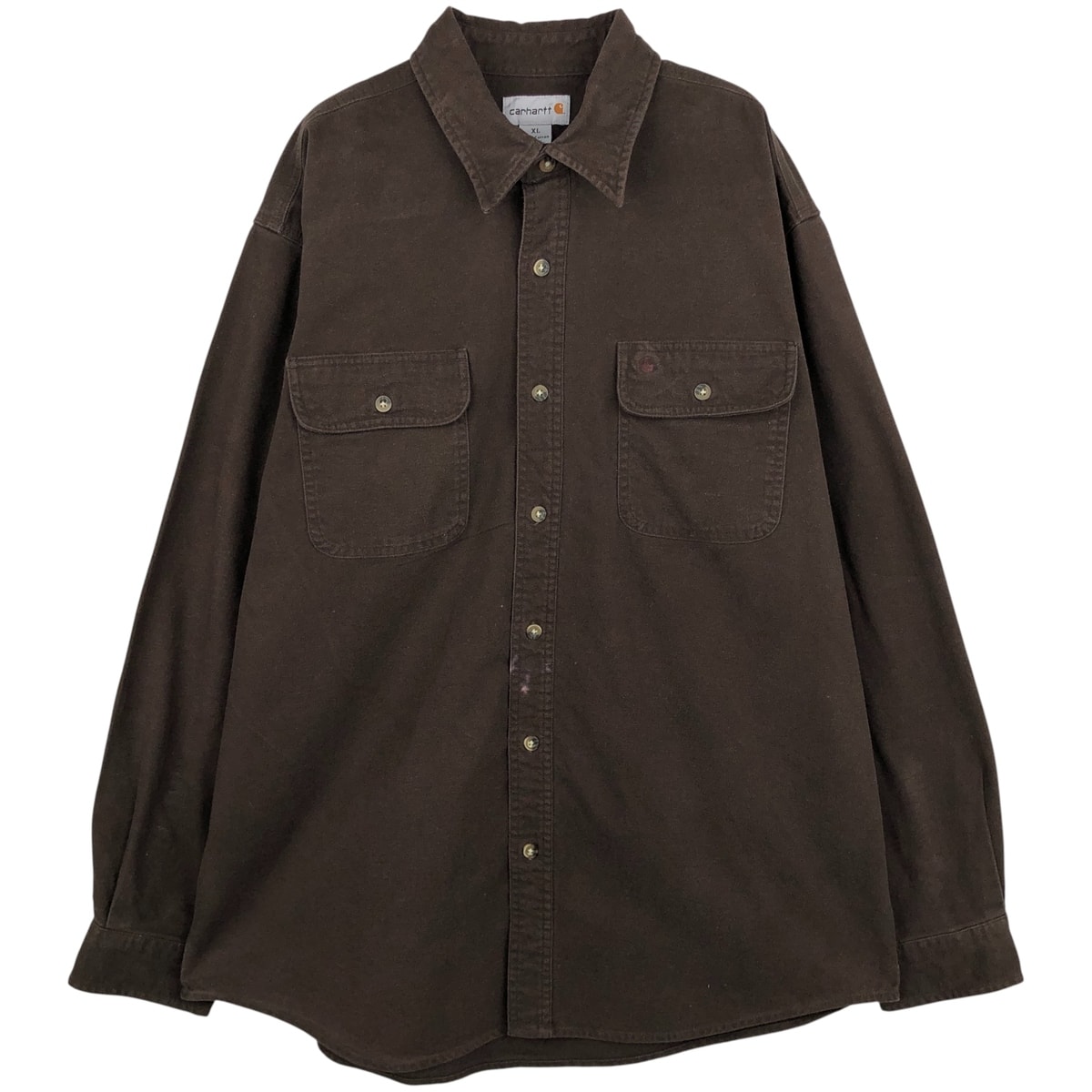 古着 カーハート Carhartt 長袖 ライトネルシャツ メンズXL相当/eaa614009