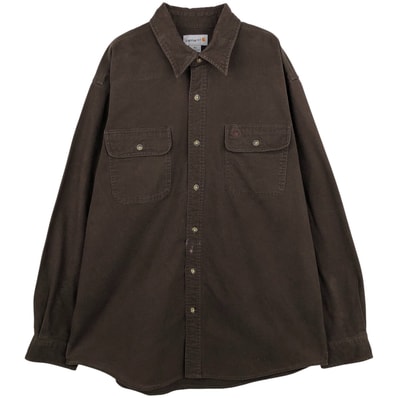 古着 カーハート Carhartt 長袖 ライトネルシャツ メンズXL相当/eaa614009