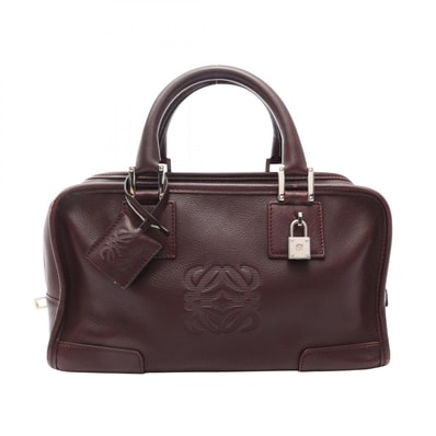 ロエベ LOEWE アマソナ28 ハンドバッグ バッグ レザー レディース ブラウン系 【中古】