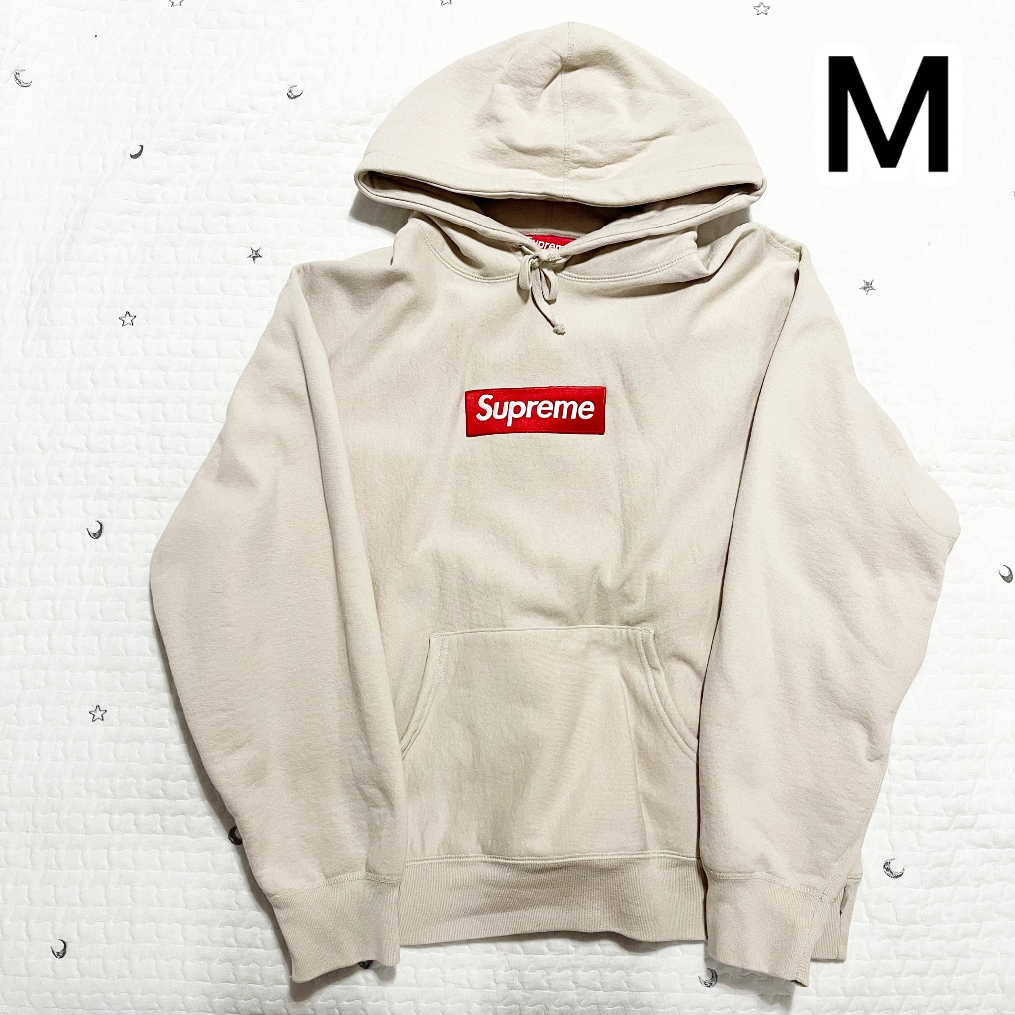 Supreme Box Logo Hooded Sweatshirt "Stone" (24FW)