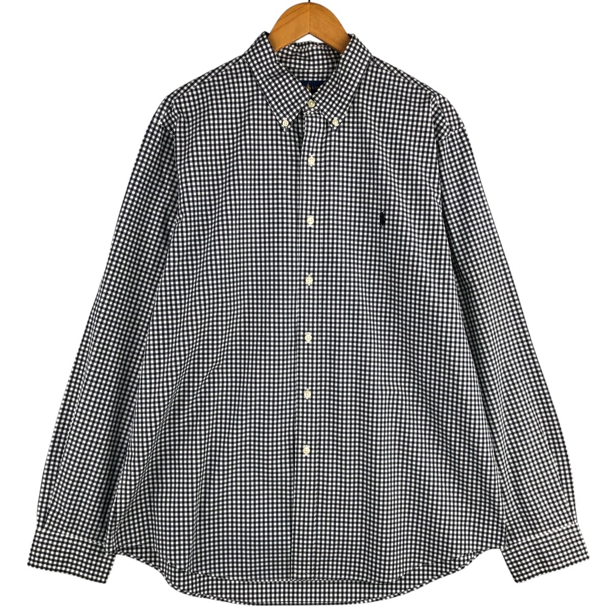 古着 ラルフローレン Ralph Lauren ギンガムチェック 長袖 ボタンダウンチェックシャツ メンズXL相当/eaa590964
