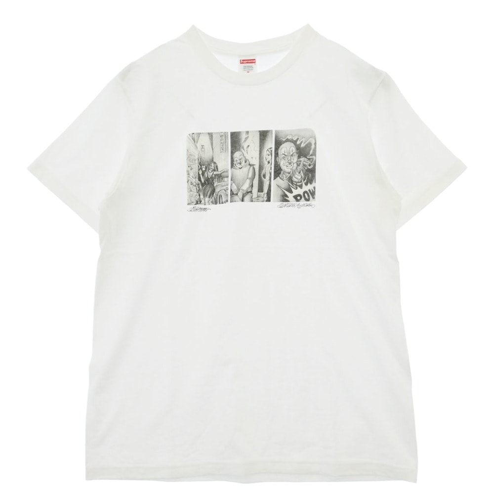Supreme シュプリーム 24AW Mister Cartoon Pow Tee ミスター カートゥーン パウ Tシャツ 半袖カットソー ホワイト系 M【極上美品】【中古】