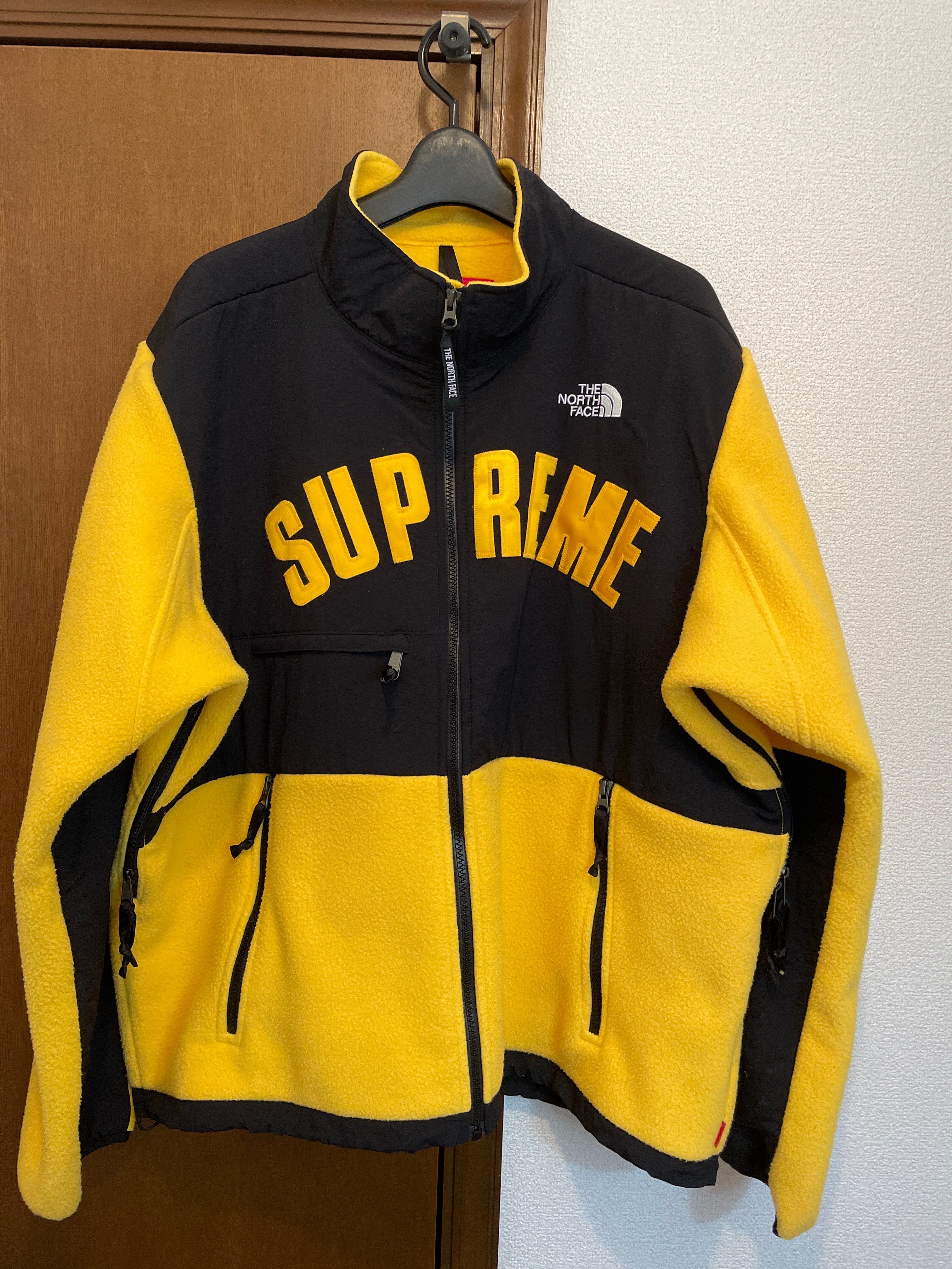 Supreme x The North Face Arc Logo Denali Fleece Jacket "Yellow"