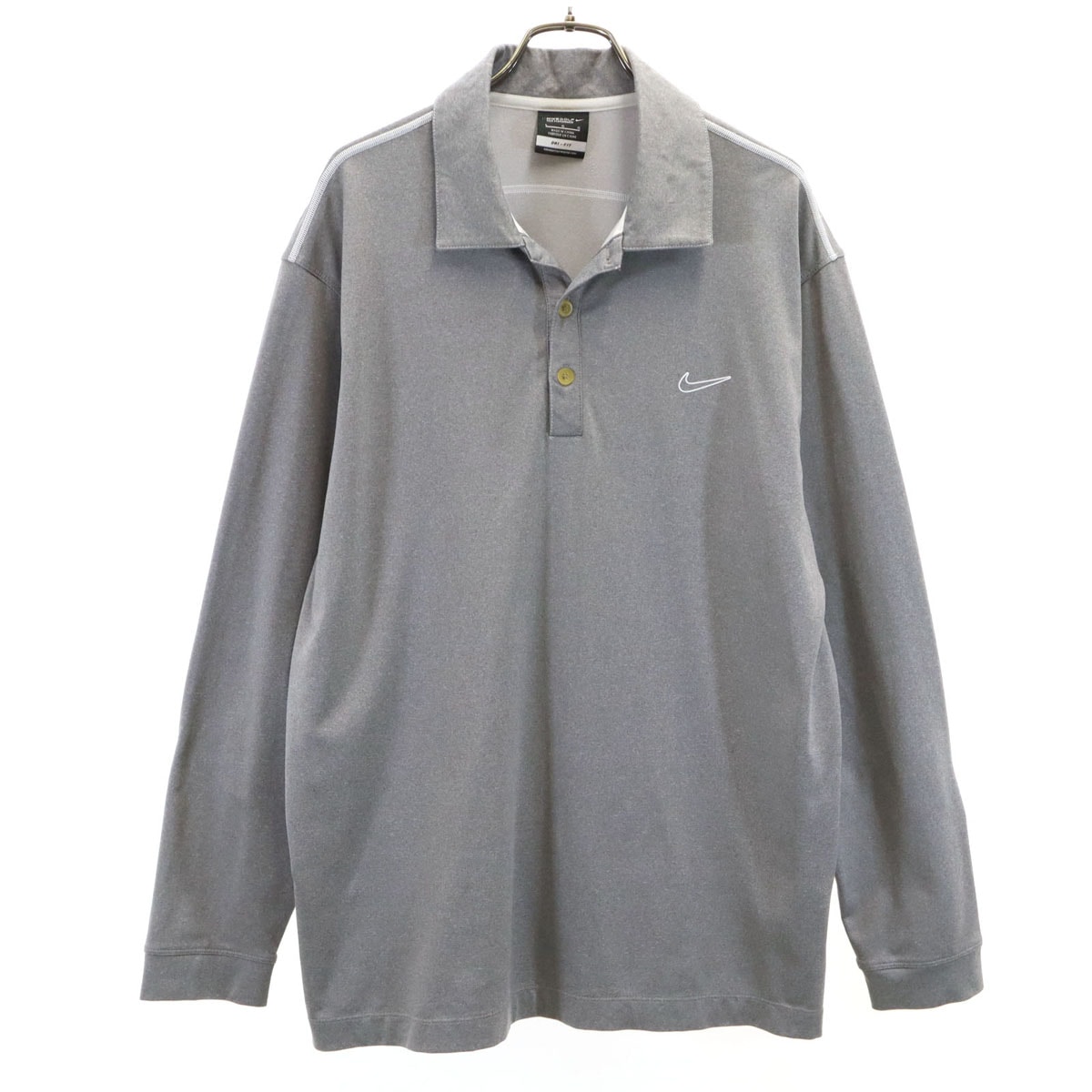 NIKE GOLF ナイキゴルフ 長袖 ポロシャツ L グレー