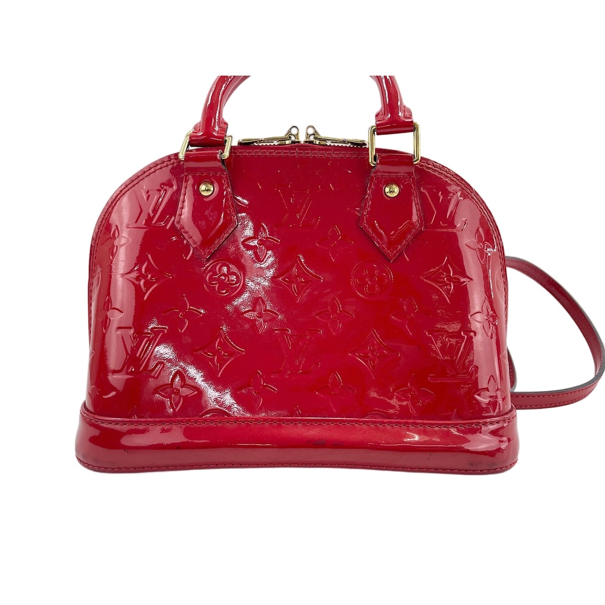 ヴィトン LV モノグラム・ヴェルニ 2WAYアルマBB ハンドバッグ【中古】