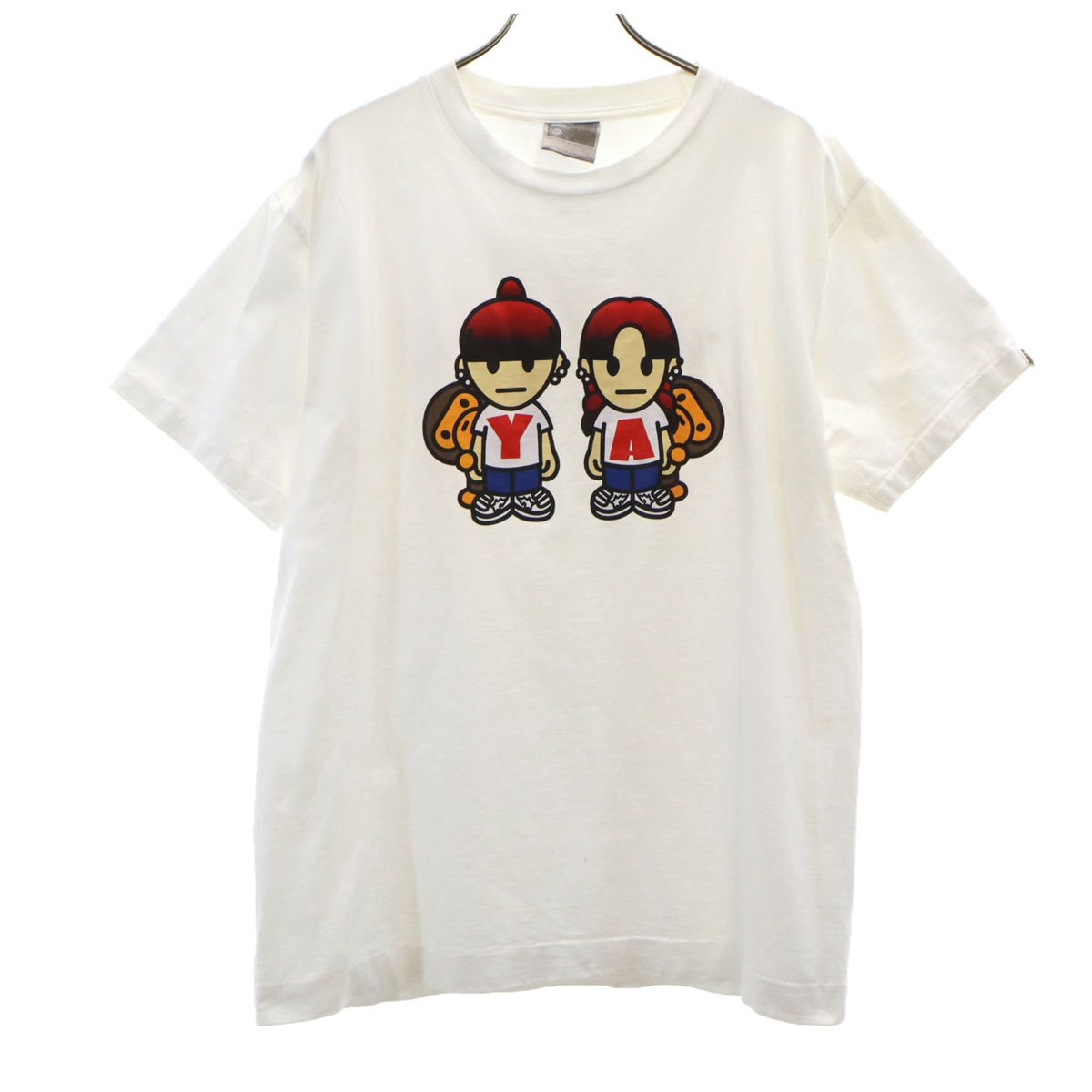 A BATHING APE アベイシングエイプ 半袖 Tシャツ L ホワイト