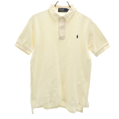 Polo by Ralph Lauren ポロバイラルフローレン 半袖 ポロシャツ S イエロー系 ナイガイ 鹿の子地