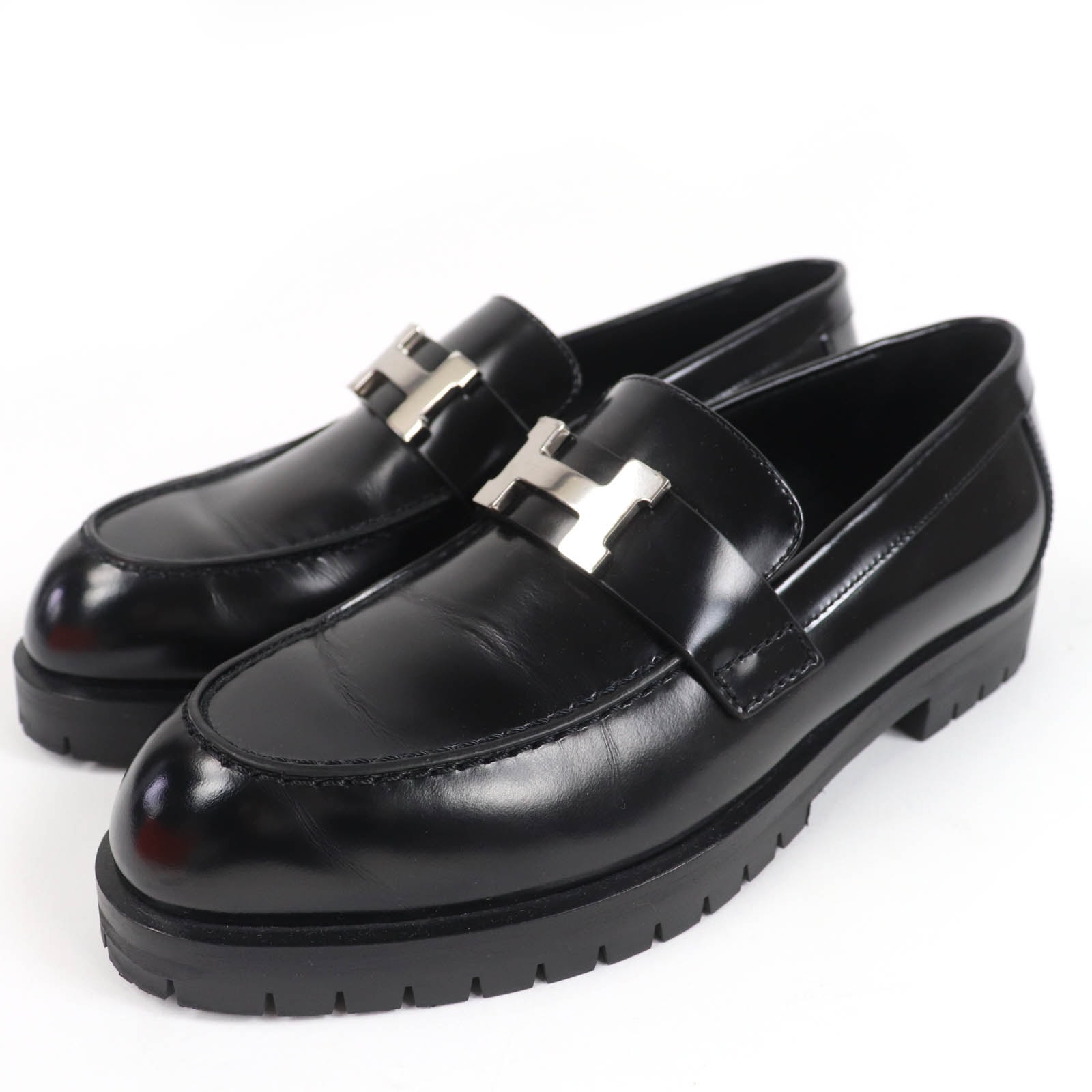 美品 エルメス ローファー モカシン フォーブル コンスタンス 35