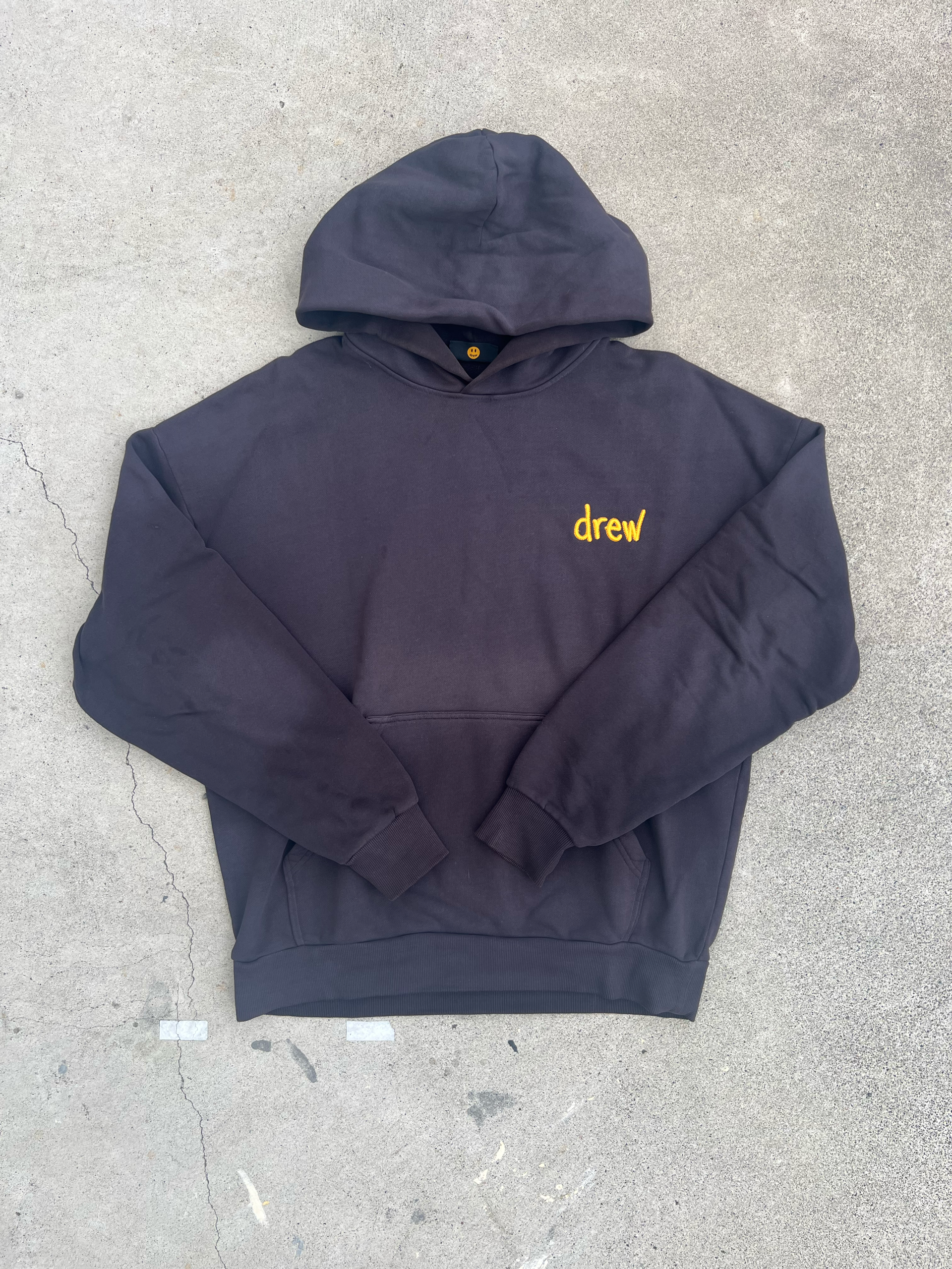 drew house Scribble Hoodie "Faded Black"