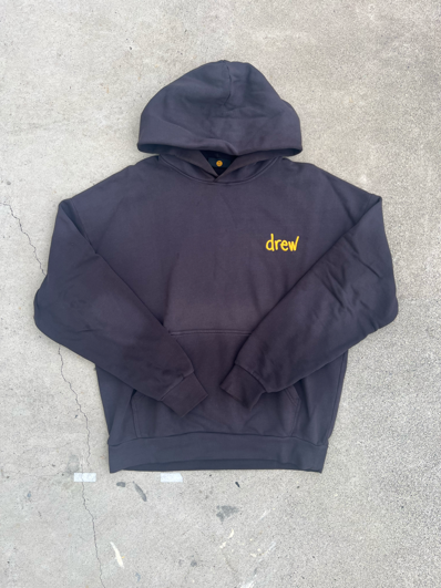 drew house Scribble Hoodie "Faded Black"