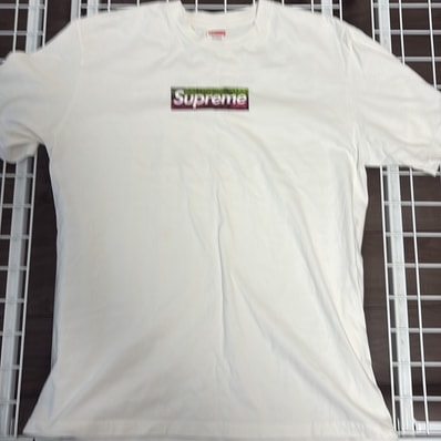 Supreme Los Angeles Fire Relief Box Logo Tee "White"