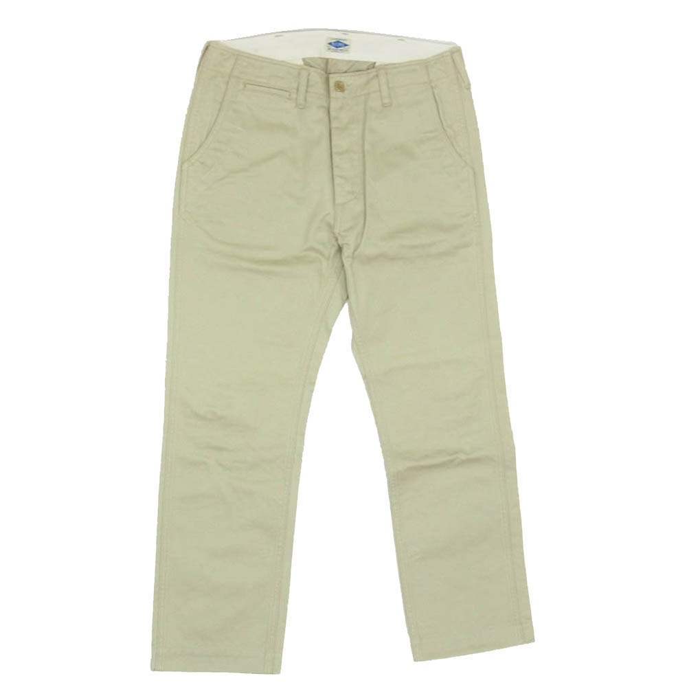 The REAL McCOY'S ザリアルマッコイズ MP19010 JOE McCOY CHINO TROUSERS ブルー シール チノ トラウザーズ パンツ ベージュ系 32【中古】