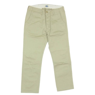 The REAL McCOY'S ザリアルマッコイズ MP19010 JOE McCOY CHINO TROUSERS ブルー シール チノ トラウザーズ パンツ ベージュ系 32【中古】