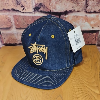 STUSSY デニムキャップ インディゴ
