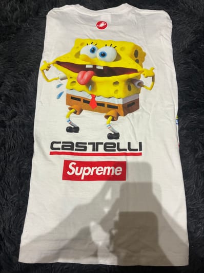 Supreme x SpongeBob Castelli Racing L/S Tee "White"