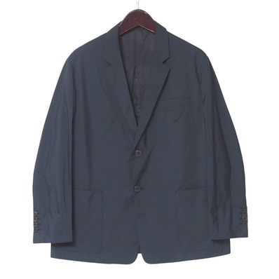 PRADA プラダ G8240 テーラードジャケット サイズ54R ストライプ 2B ブレザー シングルジャケット 三角ワッペン イタリア製 ブランド古着【中古】20250502/RA4574