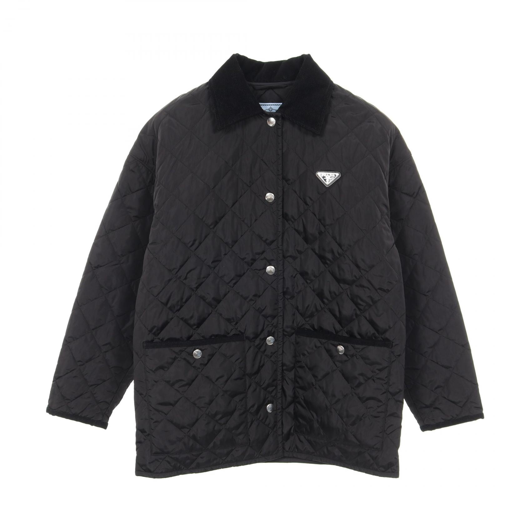 プラダ PRADA Re-Nylon 衣料品 アウター ナイロン レディース ブラック系 【中古】