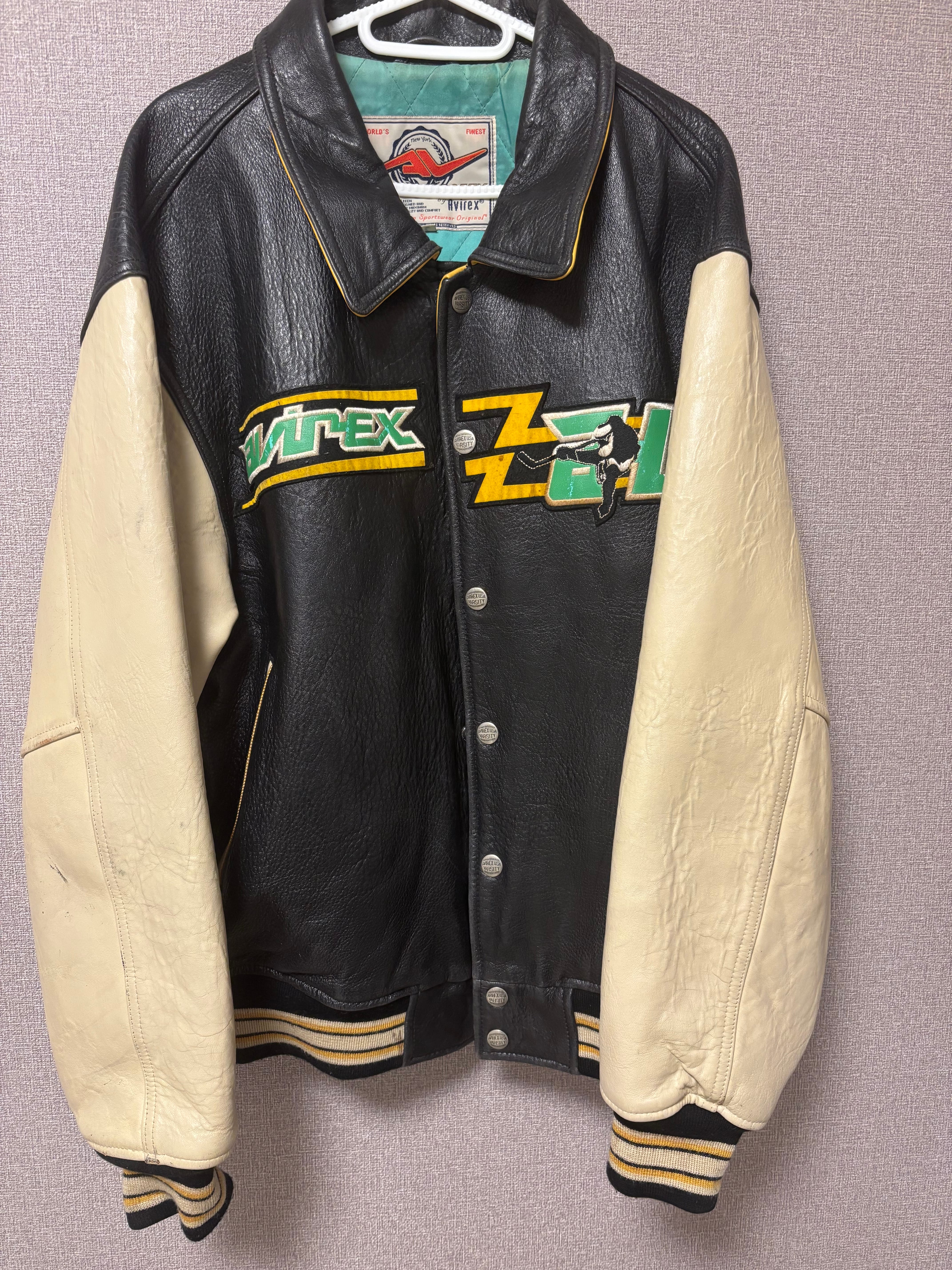 !!️80s 初期!!️AVIREX VARSITY OG SONIC SQUAD 本革 同商品取引履歴金額21万over