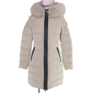 極美品 マッカージュ ダウンコート CALL-BX ベージュ レディース XS