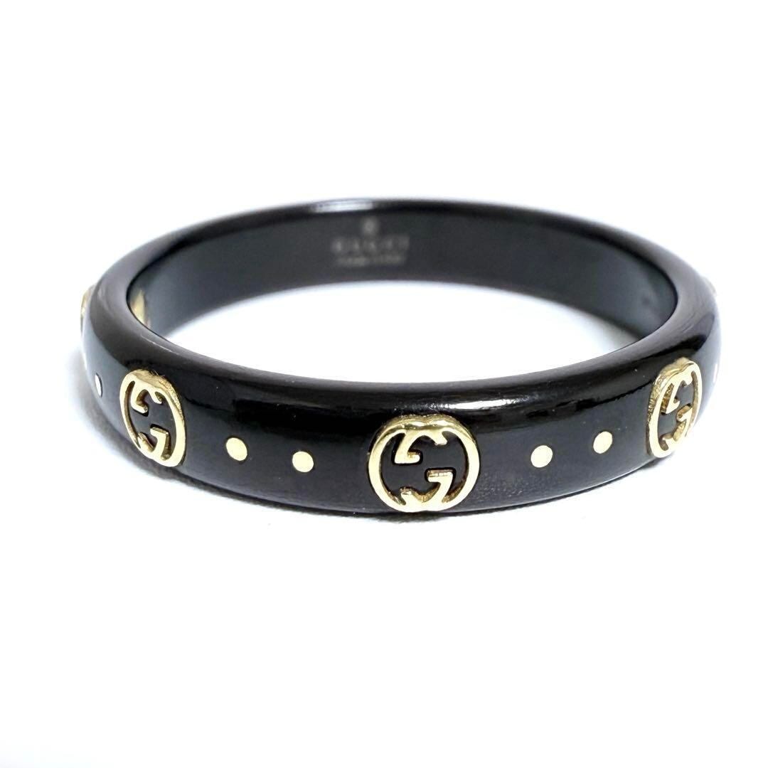 【21号】グッチ メンズ 指輪 K18 インターロッキングG アイコン リング