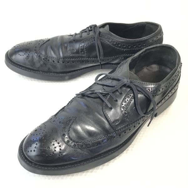 90s?★トッズ/TOD'S★本革/ウイングチップ【26.5-27.0/Mens size -8/黒/BLACK】ビジネス/dress shoes/wing tip◆bi-107