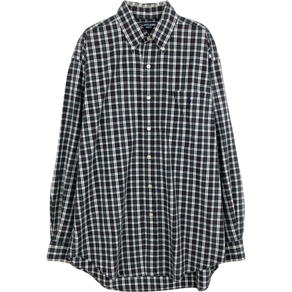 古着 ラルフローレン Ralph Lauren RALPH LAUREN GOLF TILDEN 長袖 ボタンダウンチェックシャツ メンズM相当/eaa625249