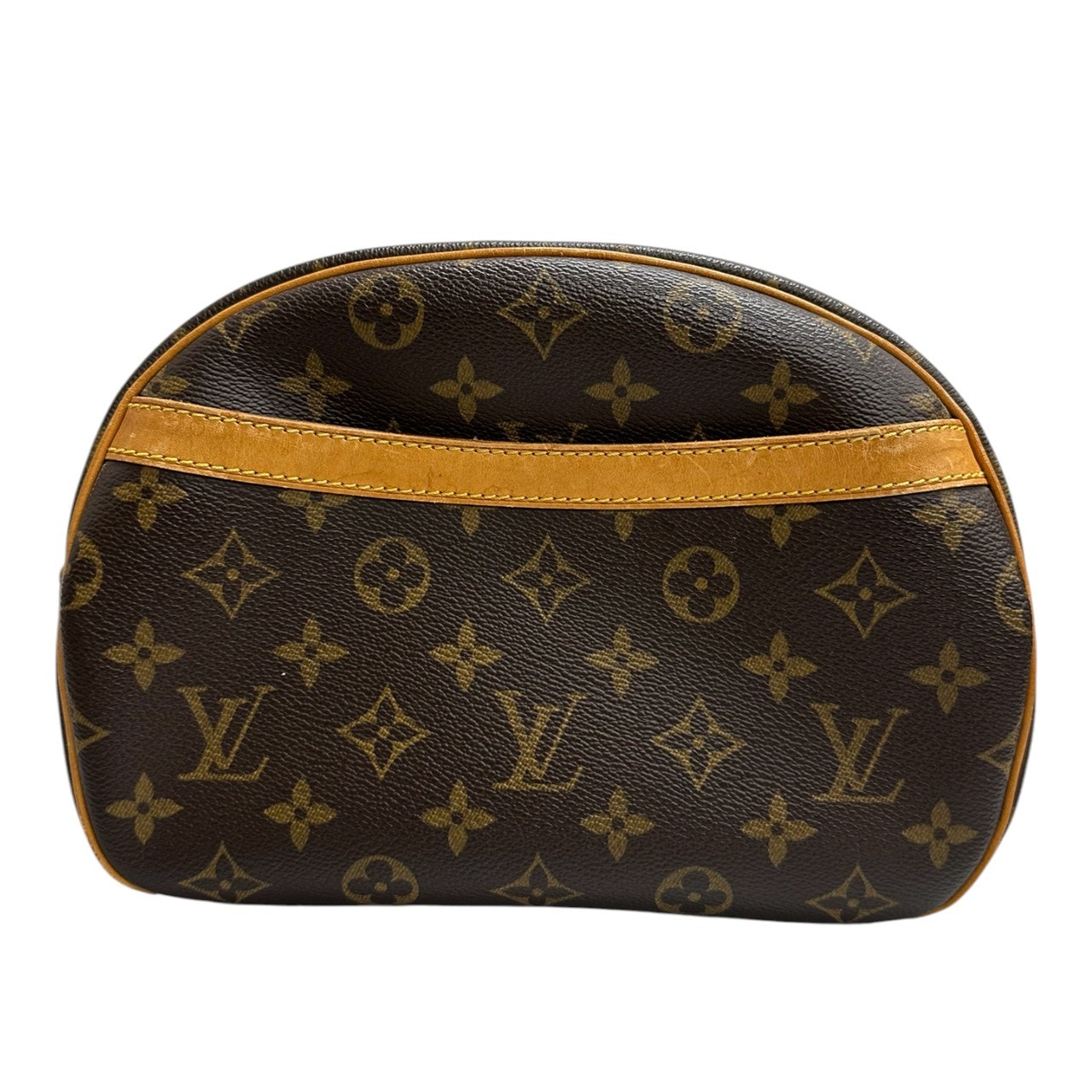 LOUIS VUITTON ルイヴィトン モノグラム ブロア ブラウン ゴールド金具 PVC ショルダーバッグ S1-00109 【中古】
