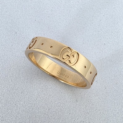 GUCCI グッチ アイコン スリム K18 750PG #10 9.5号 リング・指輪 660070 J8502 9000 K18ピンクゴールド ピンクゴールド レディース【中古】