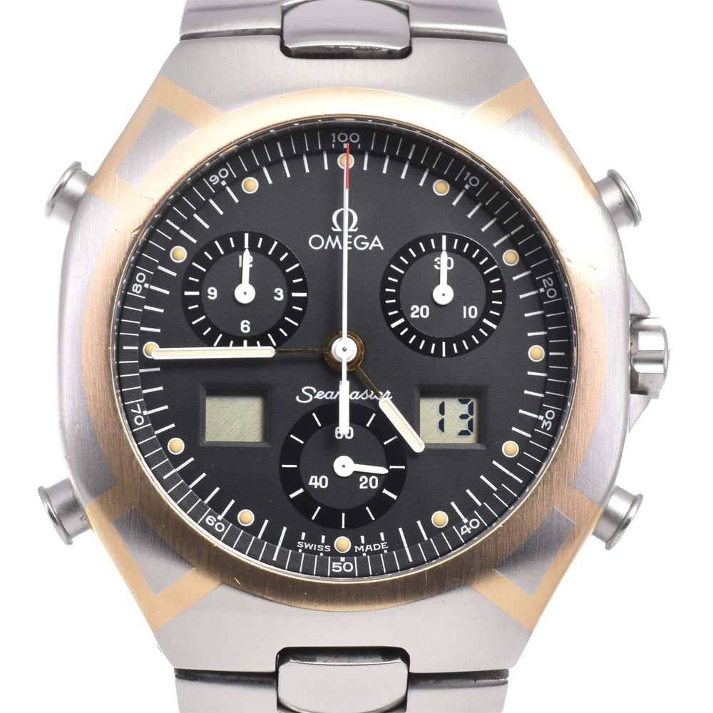 訳あり オメガ OMEGA 2540.50 シーマスター ポラリス デジアナ クォーツ メンズ C#145983
