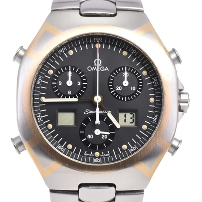 訳あり オメガ OMEGA 2540.50 シーマスター ポラリス デジアナ クォーツ メンズ C#145983