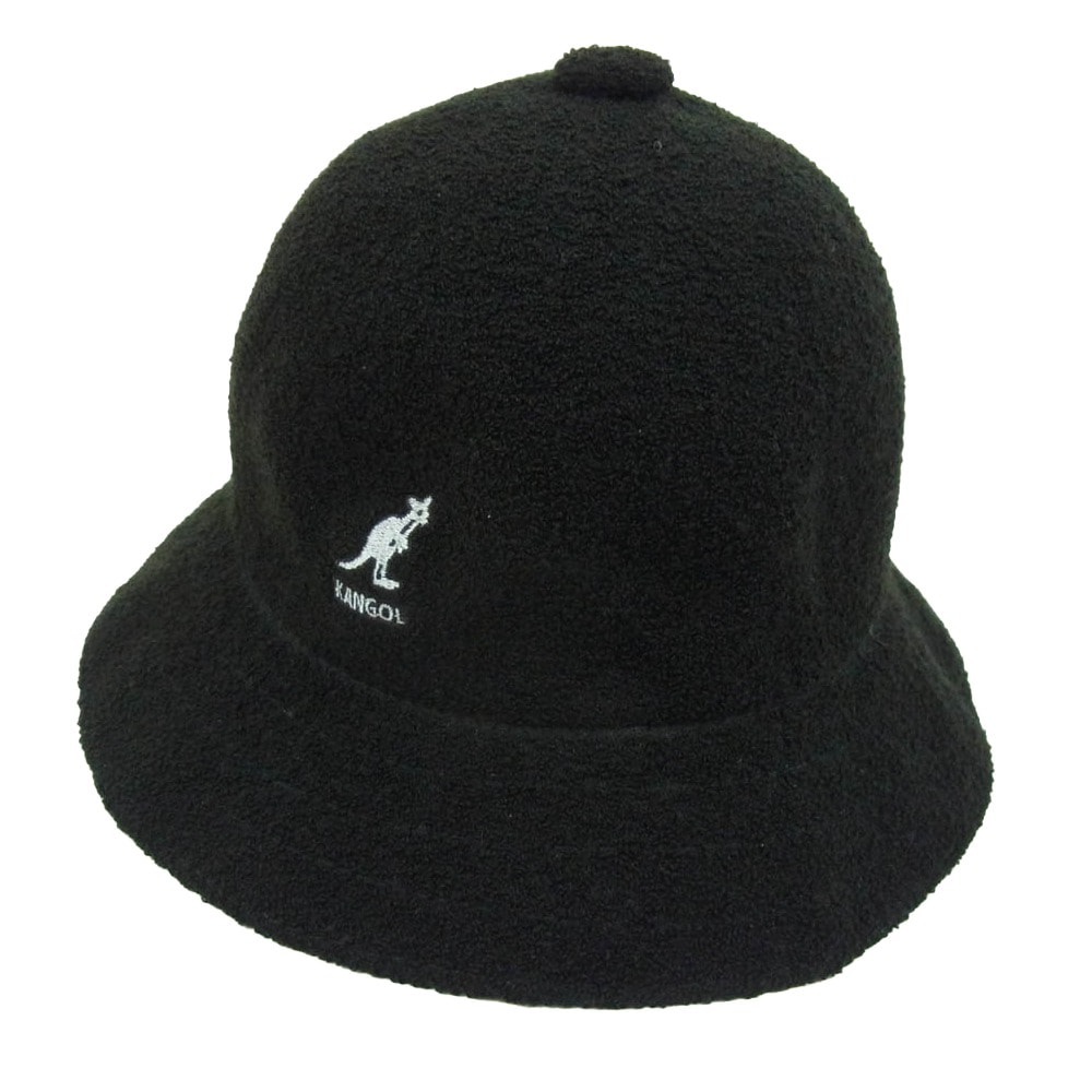 KANGOL カンゴール 帽子 0397BC BERMUDA CASUAL バミューダ カジュアル バケットハット 帽子 ブラック系 M【中古】