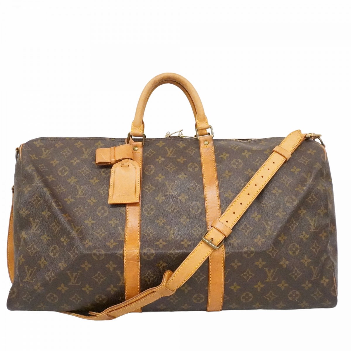 【6dd4297】ルイヴィトン ボストンバッグ モノグラム キーポルバンドリエール55 M41414 ブラウン【中古】メンズ レディース ユニセックス