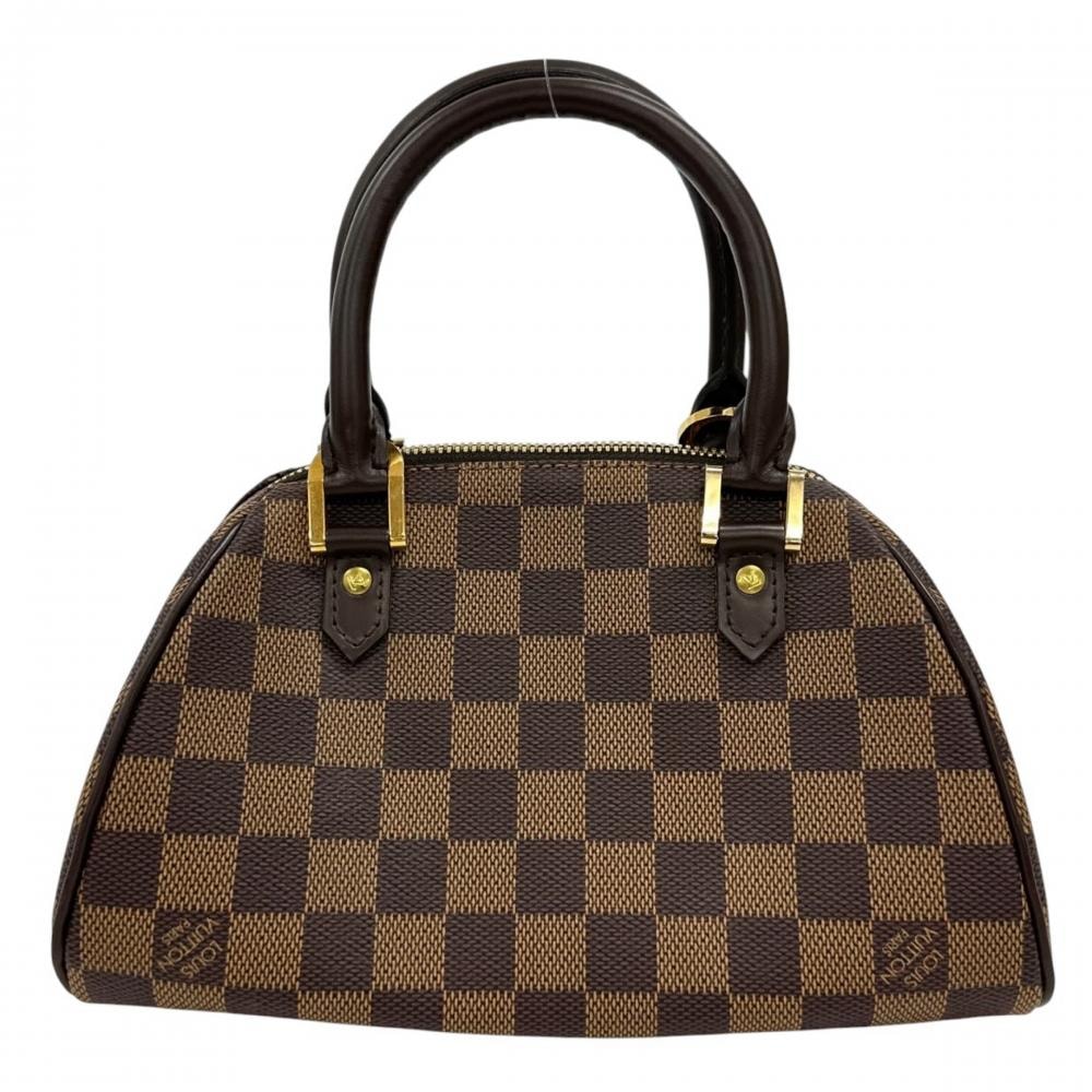 LOUIS VUITTON ルイヴィトン ハンドバッグ ダミエ・エベヌ リベラPM ミニ N41436 ダミエキャンバス    ブラウン 茶 ゴールド金具 レディース【中古品】