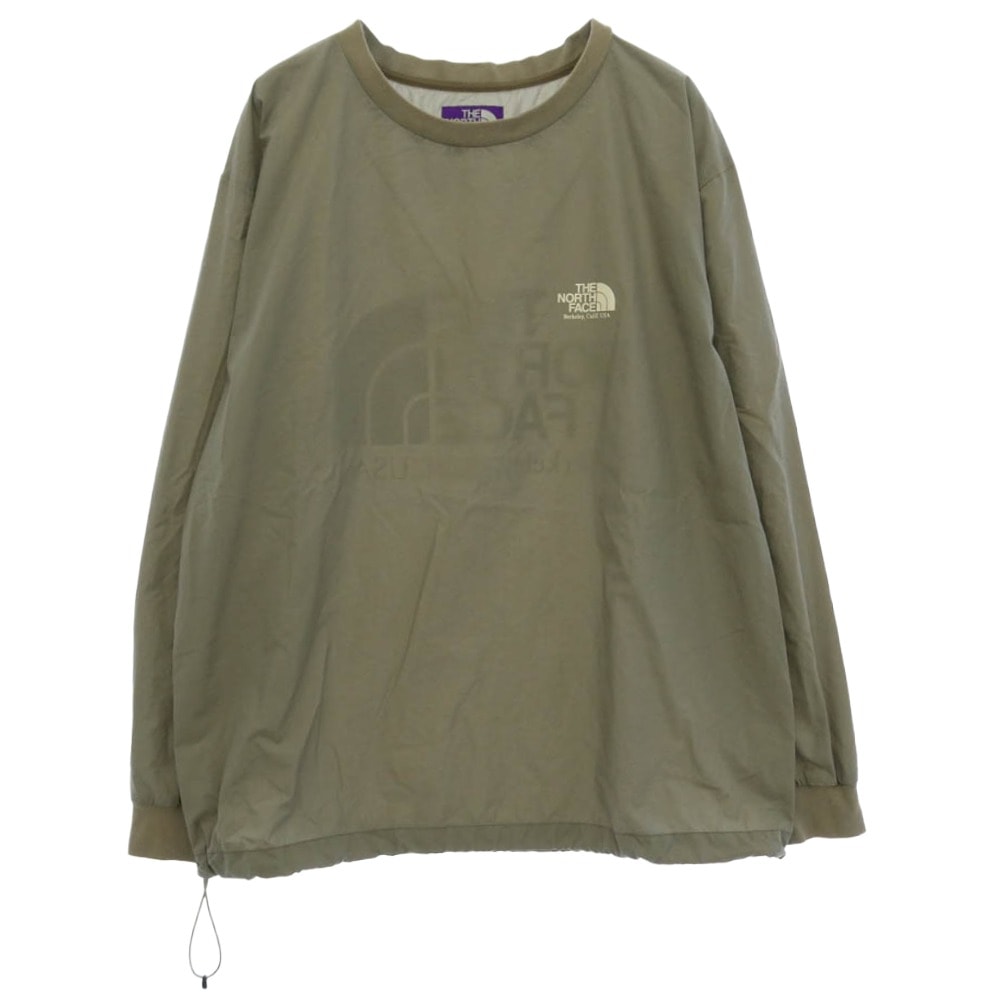 THE NORTH FACE ノースフェイス NP2170N PURPLE LABEL パープルレーベル ナイロン 長袖 ロングスリーブ カットソー Tシャツ ロンT モスグリーン系【中古】