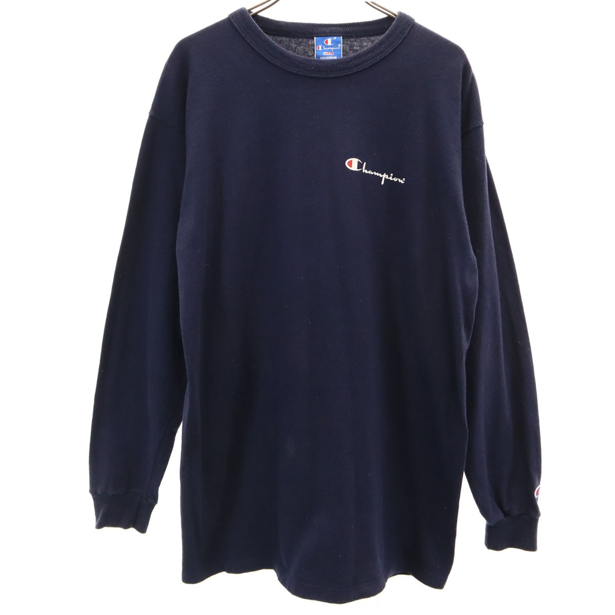 Champion チャンピオン 90s USA製 オールド 長袖 Tシャツ L ネイビー ロンT