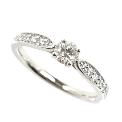 TIFFANY&Co. ティファニー Pt950プラチナ ハーモニー リング・指輪 ダイヤモンド0.23ct 8号 3.4g レディース【中古】【美品】
