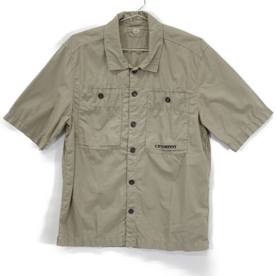 シーピーカンパニー 12CMSH284A ベージュ リップストップ S/Sシャツ S