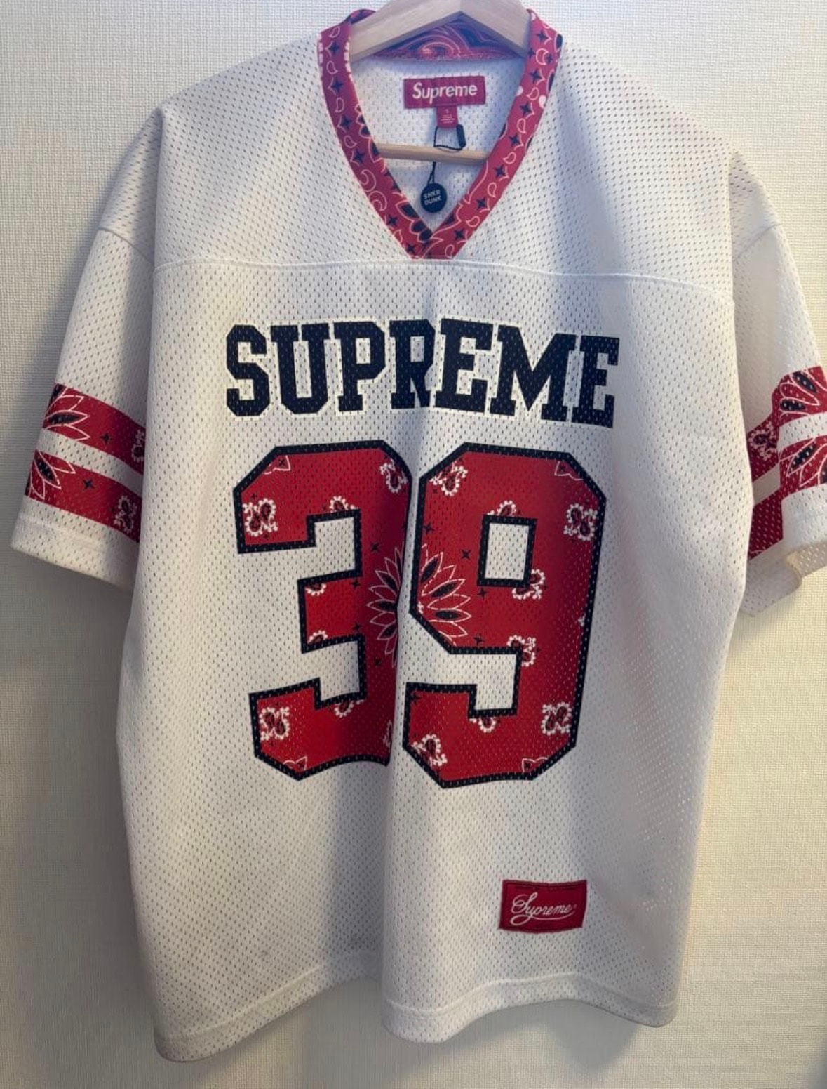 Supreme Bandana Football Jersey "White"