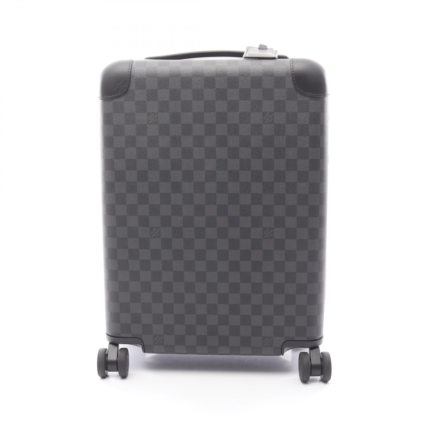 ルイ・ヴィトン LOUIS VUITTON ホライゾン50 キャリーバッグ バッグ PVCコーティングキャンバス レザー ダミエ・グラフィット メンズ ブラック系 N23210 【中古】