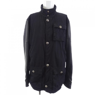 Chrome Hearts Cherry Bomb Lining Alpaca Fur Cross Button Military Jacket "Black"