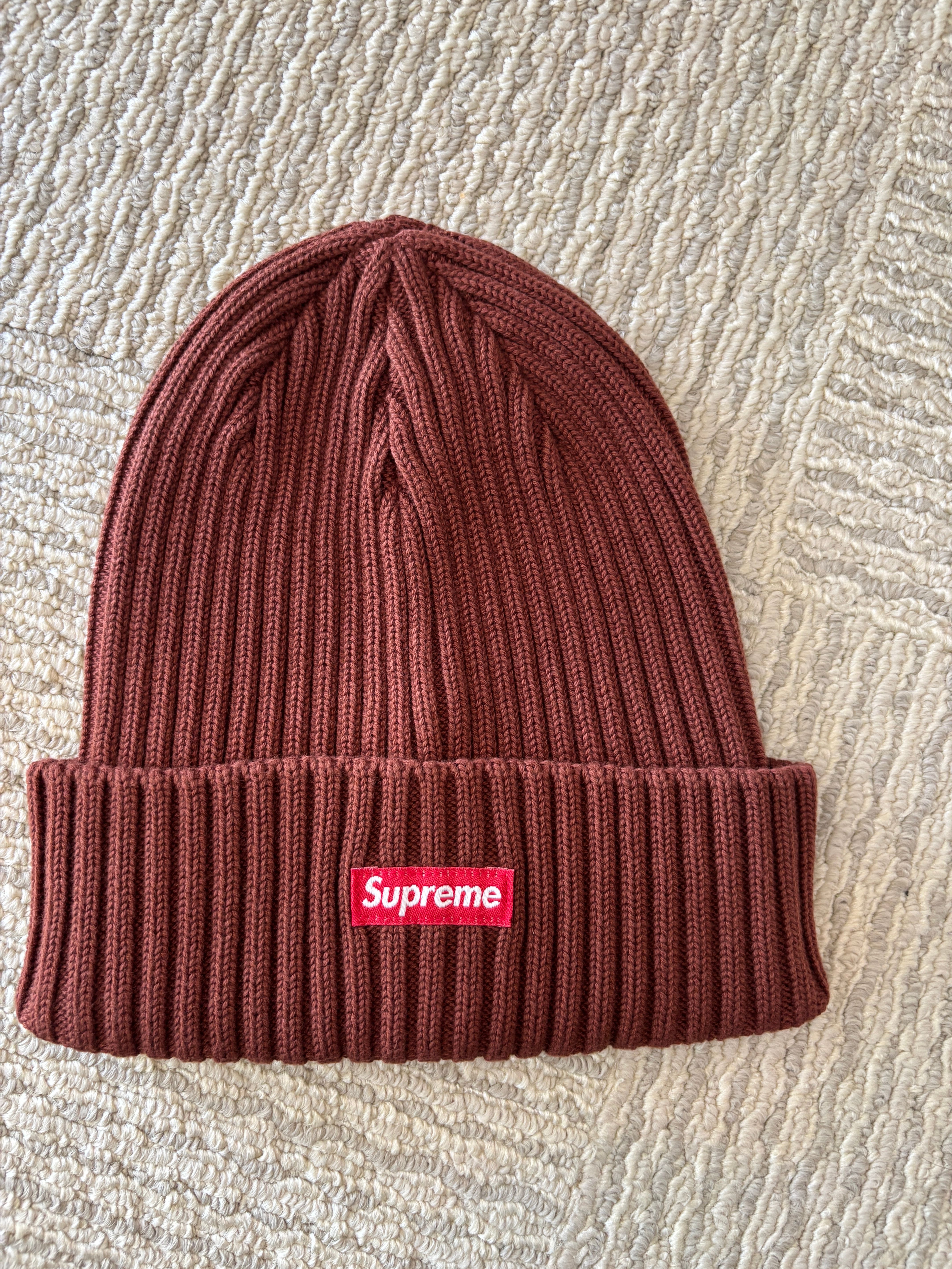 Supreme SS22 Overdyed Beanie "Brown"(22SS)