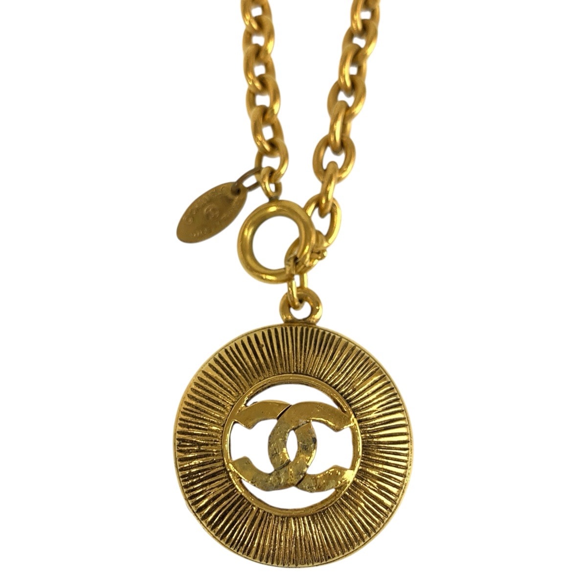 CHANEL シャネル ヴィンテージ ココマーク ゴールド メッキ ネックレス 1-0292562 【中古】