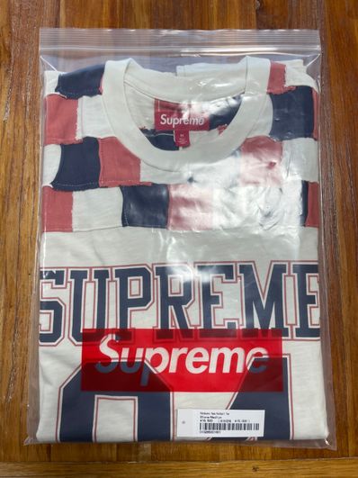 Supreme Patchwork Yoke Football Top "Stone"