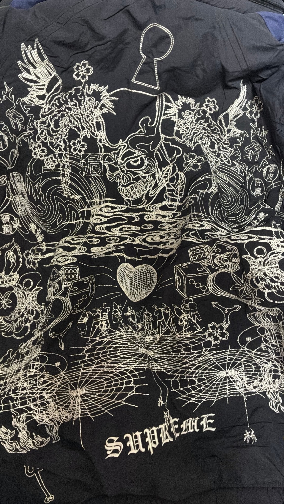 Supreme AOI Fleece Lined Track Jacket "Black"