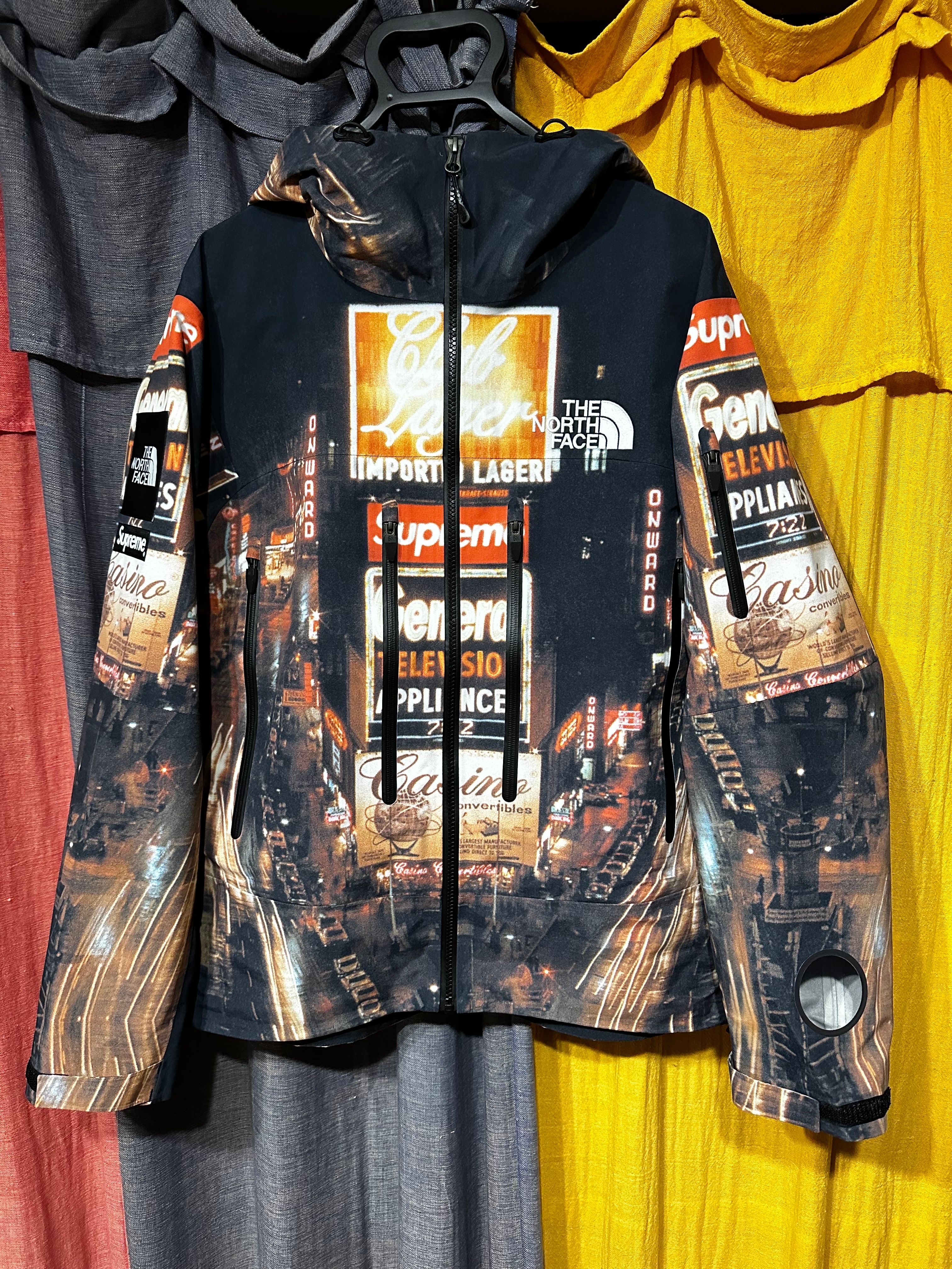 Supreme x The North Face Taped Seam Shell Jacket "Times square" NP52207I x NF0A82RK