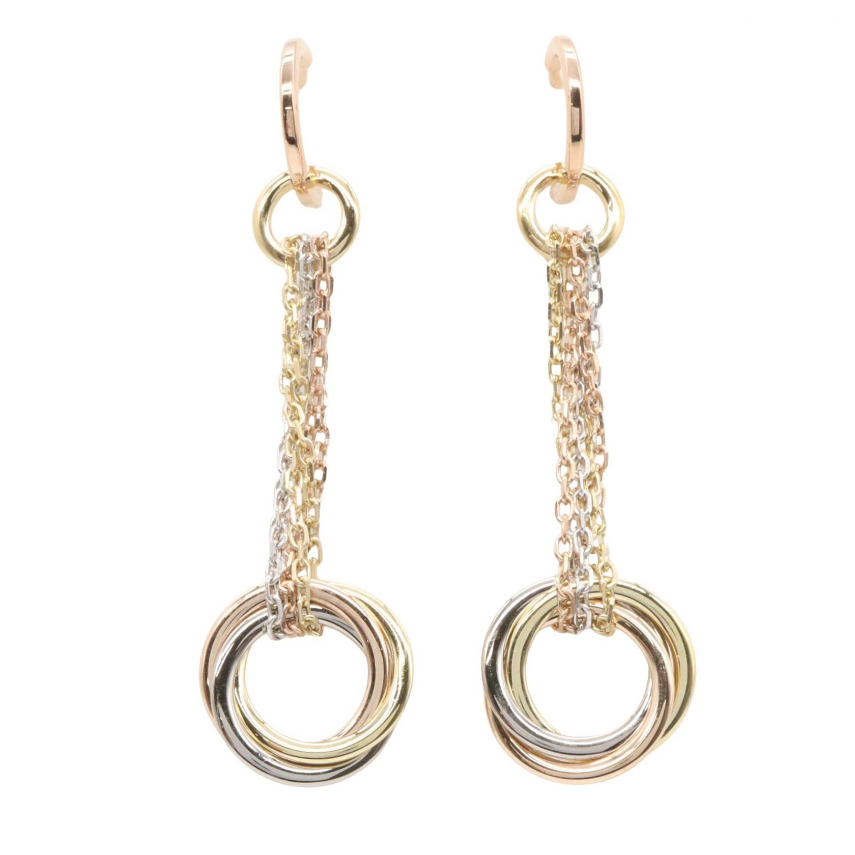 カルティエ CARTIER トリニティ ピアス ピアス ジュエリー K18(イエローゴールド) K18WG(ホワイトゴールド) K18PG(ピンクゴールド) レディース ゴールド系 / シルバー系 【中古】